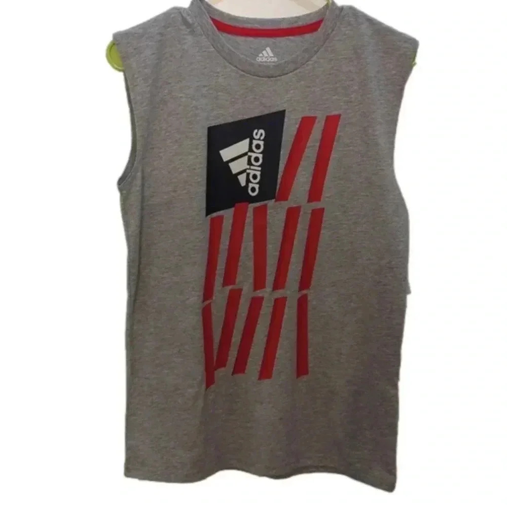 Boys Adidas Americana muscle tee